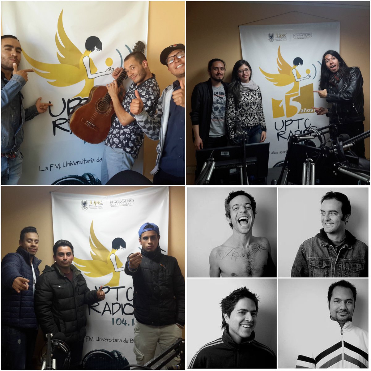 uptcradio's tweet photo. En esta edición de #SábadoJoven contaremos con la presencia y las voces de los integrantes de las agrupaciones #Mohet, @codigolibertad, #Aguiar y @ultrageno72584, quienes estarán presentes en las verbenas #WorldMusicPop (18 dic) y #Rock (19 dic) del #AguinaldoBoyacense2017. https://t.co/zptB5FYEyN