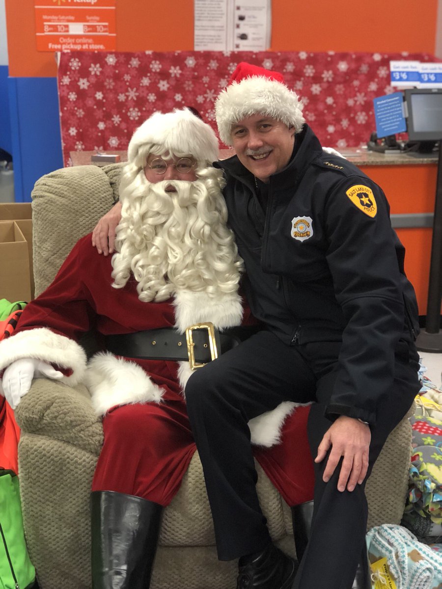 ChiefMikeBrown's tweet photo. Our inaugural year of Police Pay It Forward is a huge success with our #officers raising over $10000 to take 50 children shopping for #Christmas presents. #PPF17 @slcpd https://t.co/K5rlLhCALB