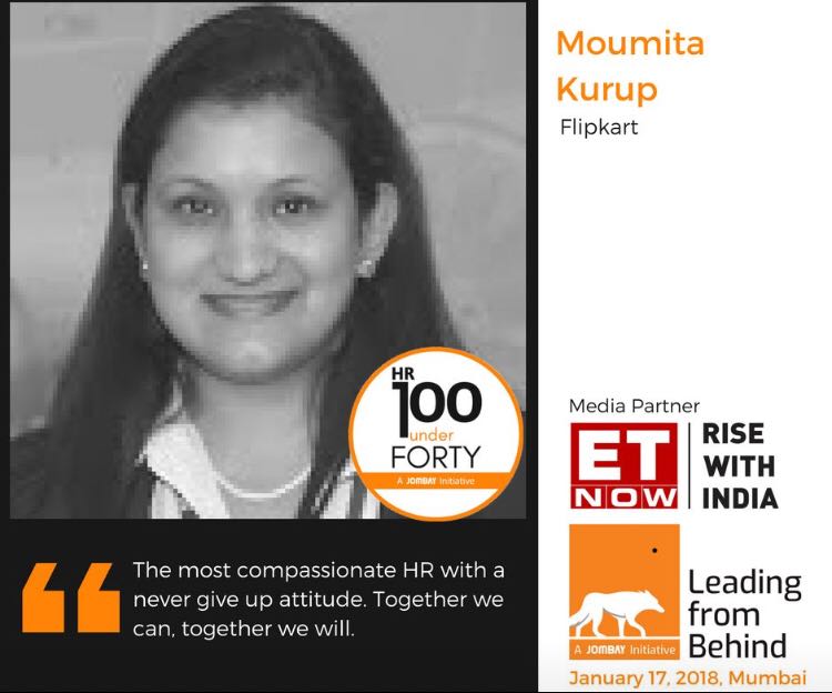 WorkAtFlipkart's tweet photo. Congratulations to the Flipsters who have featured in the @Jombaydotcom final 100under40 list - the final 100 from 650 participants who were vying for the HR 40under40 awards. @Flipkart is proud to have 5 Flipsters among the 100 
May the force be with you!! https://t.co/kkmg5TAqJA