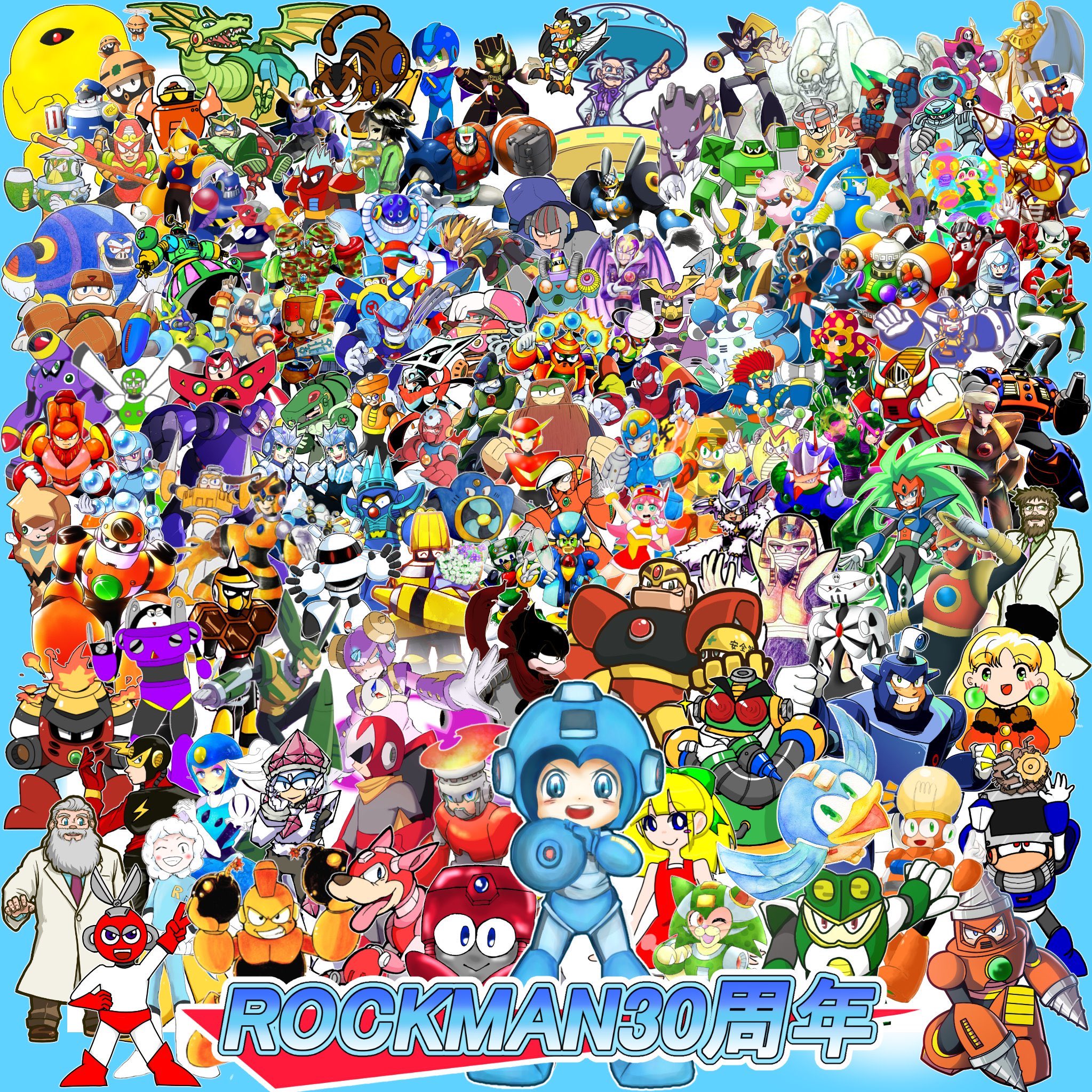 ロックマン 30周年 アクリルレイヤード アート アクリル レイヤーアート