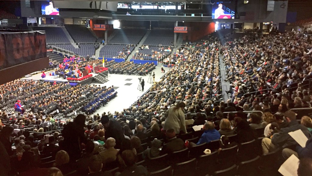 univofdayton's tweet photo. "You are a student for a short time, but you are a Flyer for life." Congratulations to the #Flyer17Grad class! ✈️🎓 https://t.co/iDZWHxlGhc