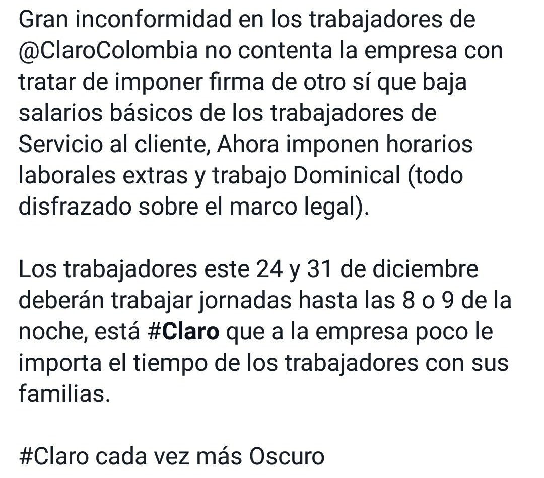 Utratics's tweet photo. En @ClaroColombia pareciera la estrategia es aburrir a los trabajadores para que terminen renunciando a la empresa, muy mal ambiente laboral se vive en el interior de esta multinacional https://t.co/aSlm3yHLKw