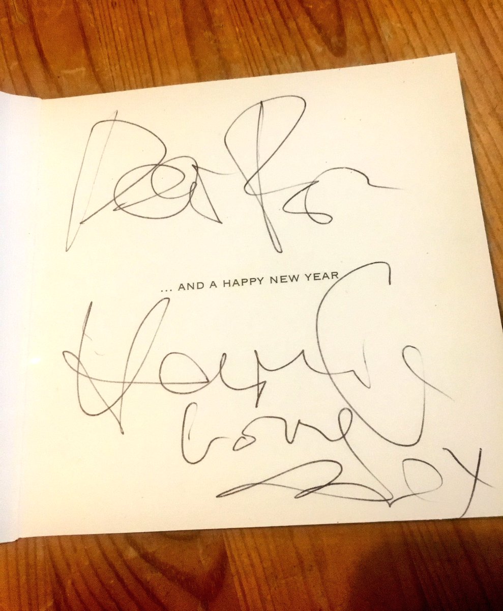 SoVeryBritish's tweet photo. Handwriting by the time you’re on Christmas card 43 https://t.co/gBiiQDoFKN