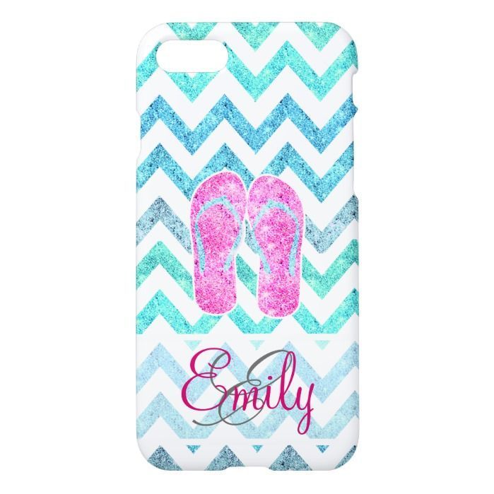 theCasePlus's tweet photo. Monogram Pink Glitter Flip Flops Teal Aqua Chevron iPhone 7 Case #iphone #iphonecase . Shop now: https://t.co/qIXII1E0wX https://t.co/TaID87V4zW