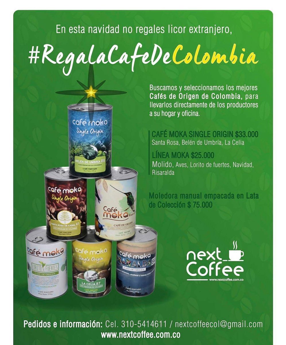 tatanGeorge's tweet photo. En esta navidad #RegalaCafeDeColombia una excelente forma de sorprender y apoyar lo nuestro. https://t.co/P9f8OKs6ua