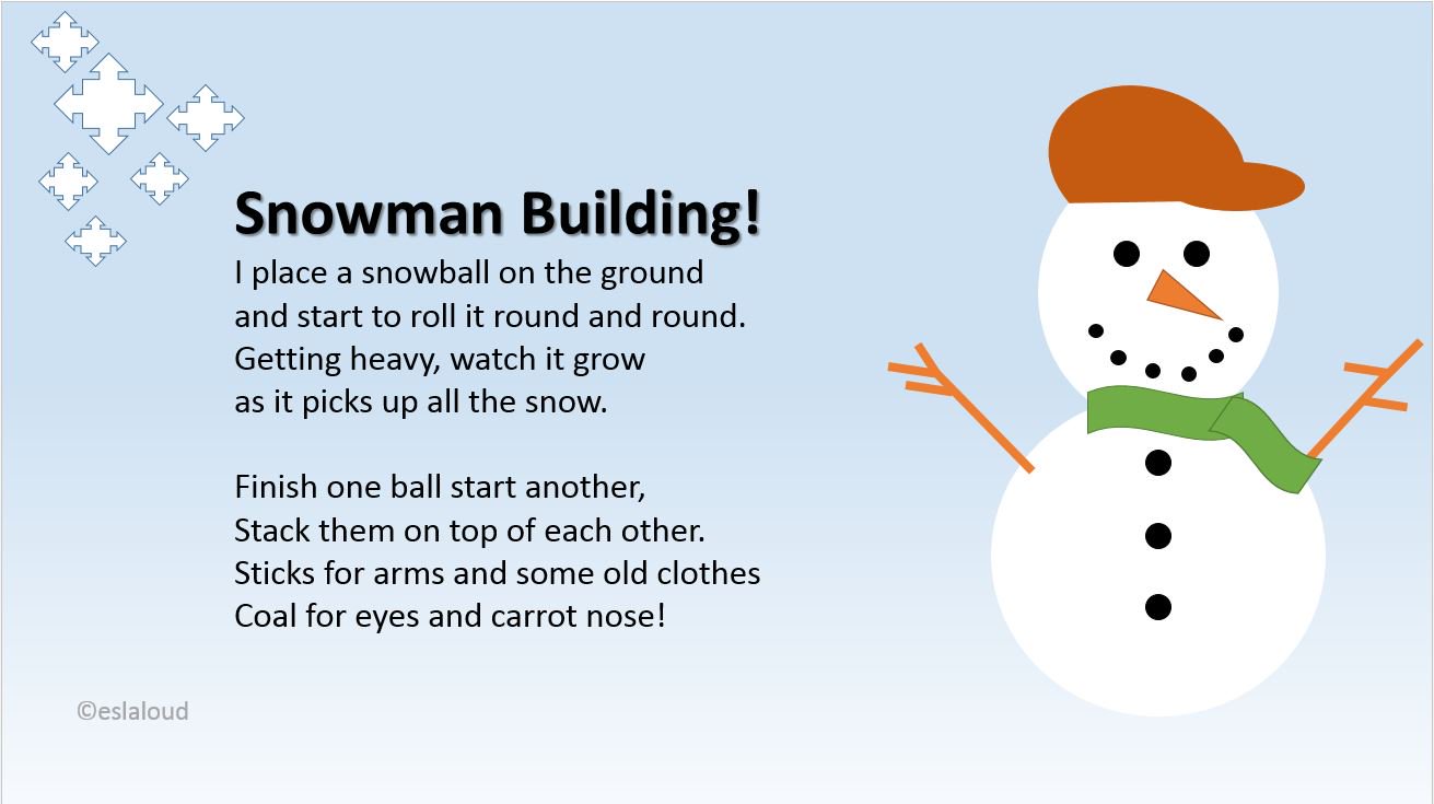 Aoife Farrell on Twitter: "Just added a #snowman poem to the #Christmas Poetry Bundle! Have a 