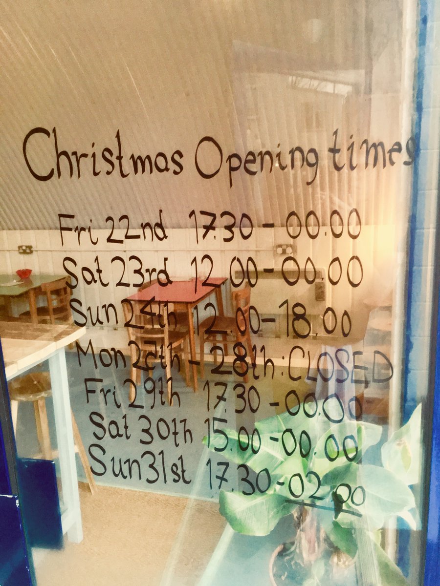 ArchRivalsE7's tweet image. Our Christmas opening times are up! And don't forget that the wonderful @burgessandhall and @PrettyDecentBC also are open on New Years Eve. It's a Winchelsea Road festive ARCHipelago!