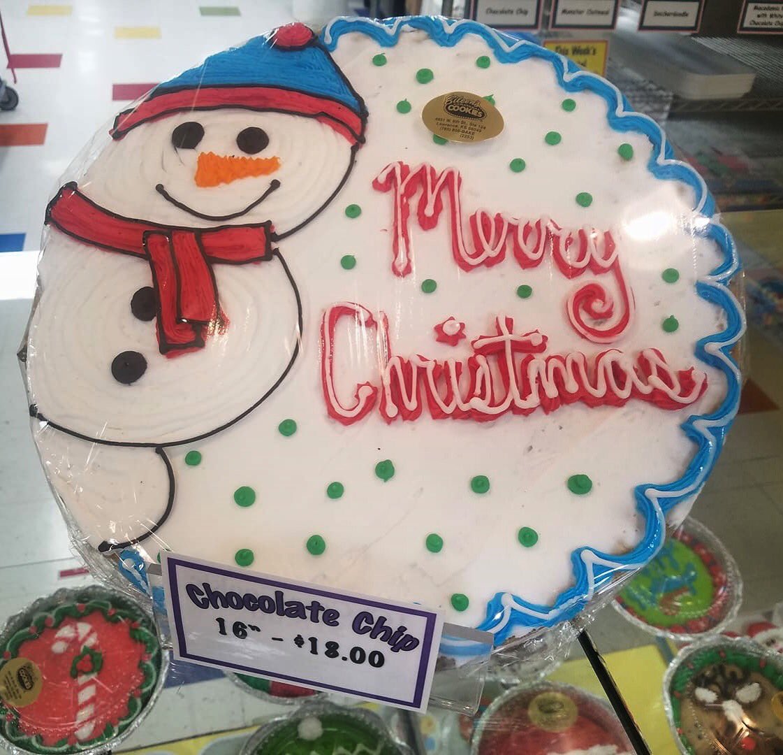 Out finishing (or starting) holiday shopping today? Stop in and take a break at #EileensCookies.
This adorable snowman is ready to go home with you for only $18!