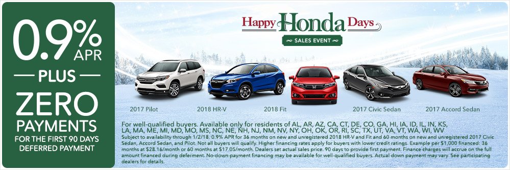 Now's the time! Find your ride. Get 0.9% financing and pay NOTHING for 90 days!
#HondaDealer #Honda #LewistonIdaho #LCValley #HondaFamily