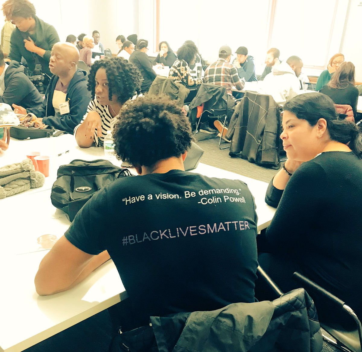 nycmenteach's tweet photo. Another #wokecypha with #creadnyc and @Khalilahloves today. How do we transform pain to power for our students AND ourselves? #nycmenteach #professionaldevelopment https://t.co/fIKlVtbw7K