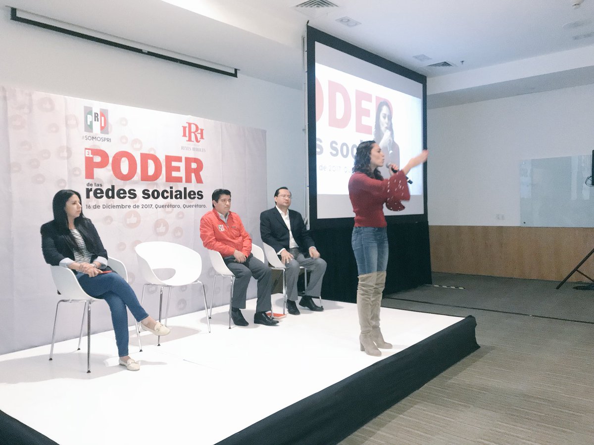 AbiArredondo's tweet photo. Presente en la inauguración del el taller “El Poder de las Redes Sociales” impartido por @InstitutoRHQro. #SomosPRI #ICADEP @Pospital @RaulRiosQro @Lore_MartinezD https://t.co/fDP3Qmzpnc