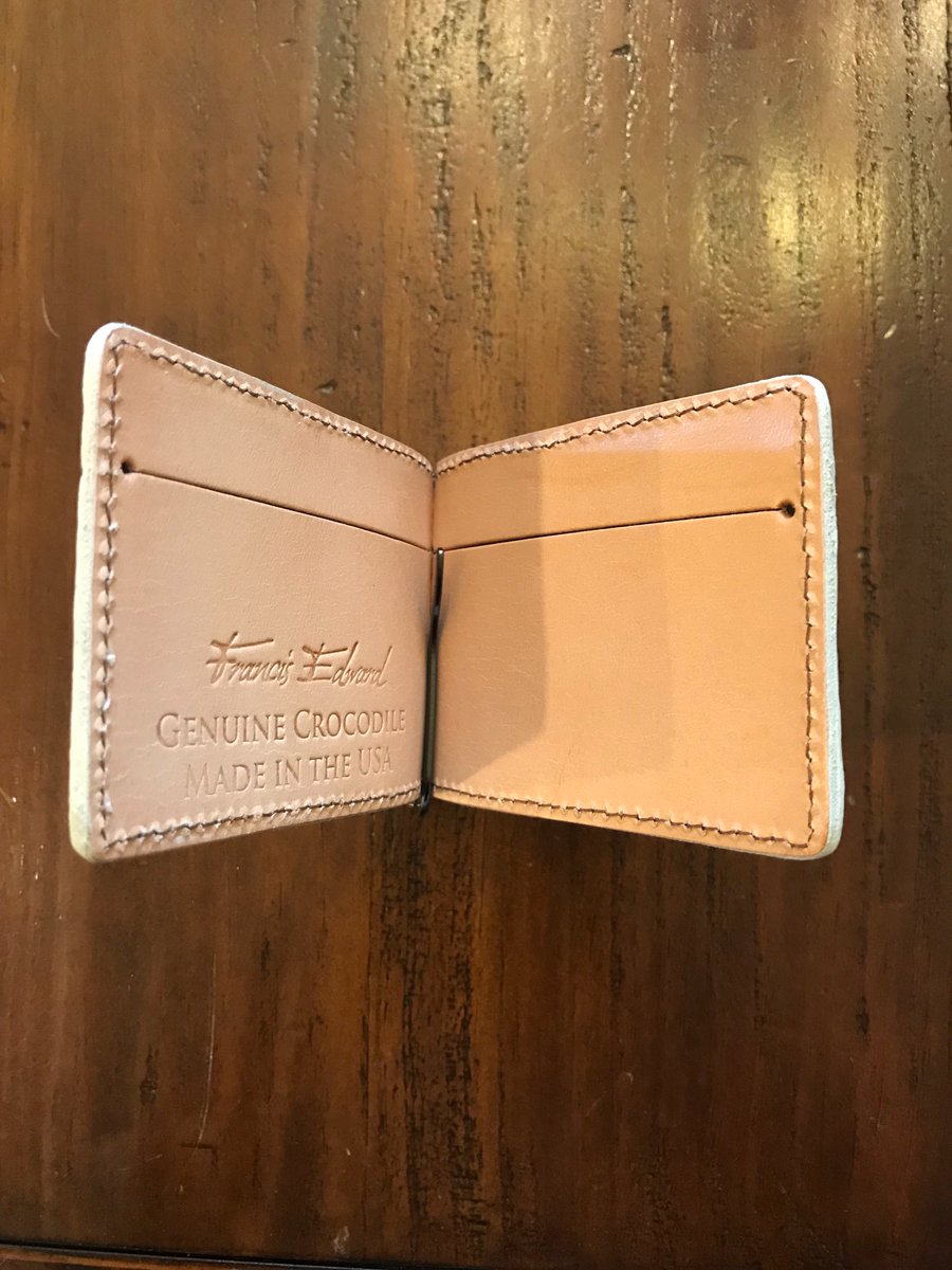 FrancisEdward_'s tweet photo. Genuine Crocodile Wallet w/clip. #MadeinUSA https://t.co/Nt6LKJ1lux https://t.co/P75Pd7FHzd