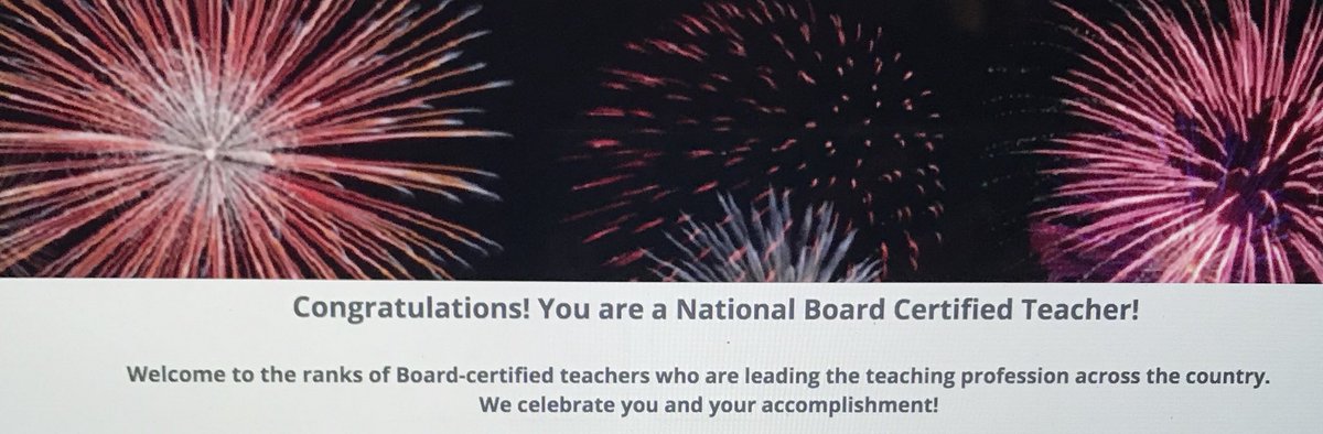 stemglenn's tweet photo. Thanks to my students, mentors, colleagues, and family for your contribution. WE DID IT! National Board Certification accomplished. #NBCTStrong #BeBoldMCCS @MeridianvilleMS @MadCoSchools https://t.co/nJo2lf1XCk
