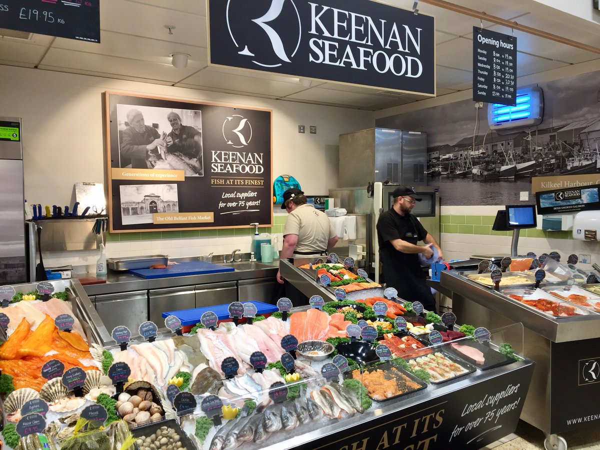 passionpreserve's tweet photo. Popped in a visit to the lovely @KeenansCounter at Tesco on the way home from @InnsMarket Got some fabulous clams - great selection of fish from lovely staff https://t.co/8ajO7rWuNz