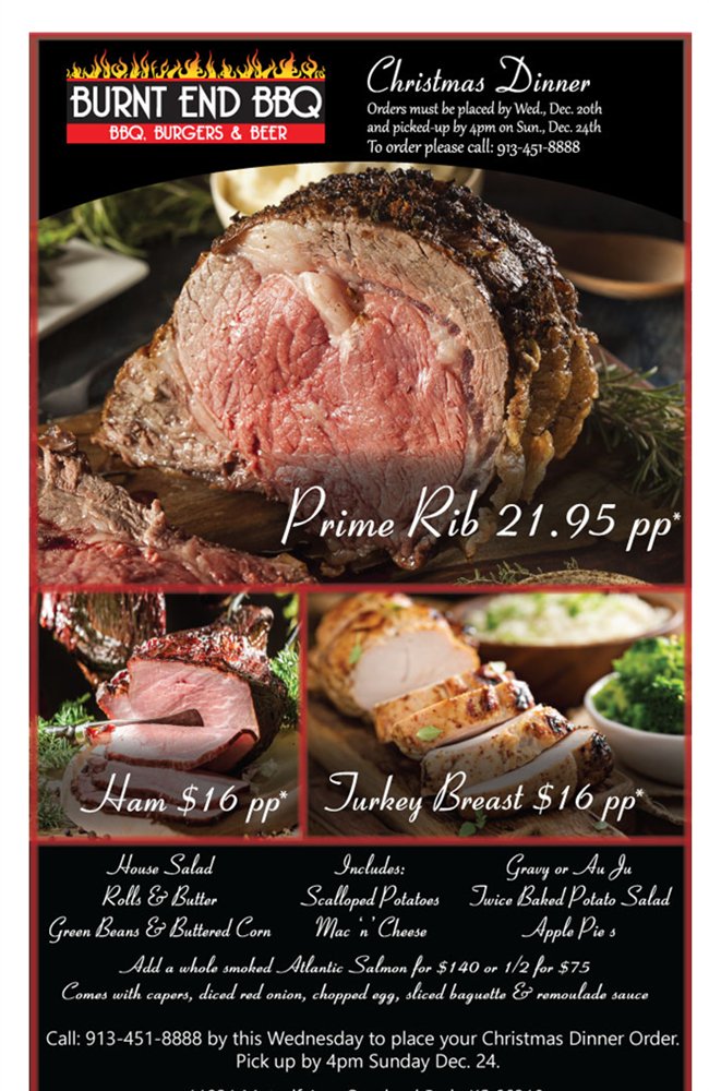 Let Burnt End BBQ Cook your Christmas Dinner! bit.ly/2om9Str