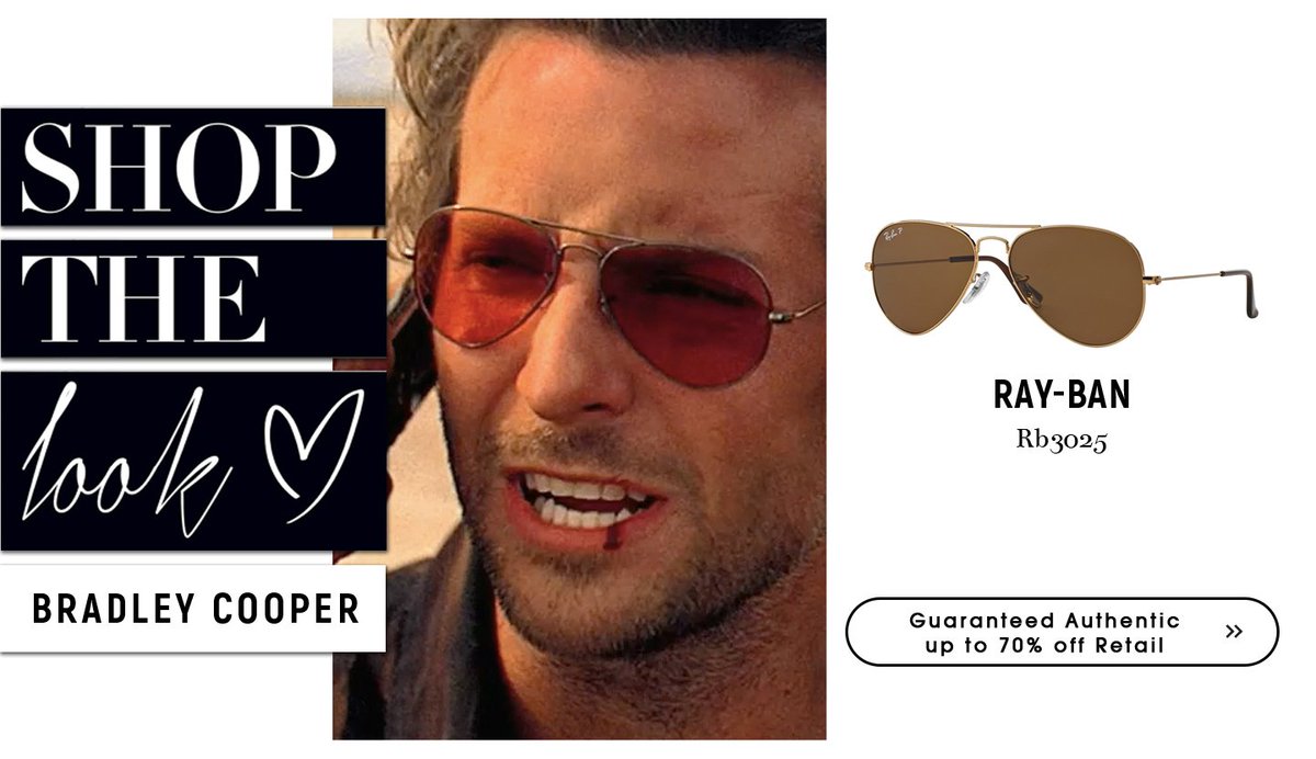 catch up Mm upright Eyeglasses123 on Twitter: "#Bradley #Cooper With #Rayban #Sunglasses.Start  off your weekends with a Celebrity look @eyeglasses123.com  https://t.co/BVDP6pVrwo https://t.co/nryOb2QE05" / Twitter