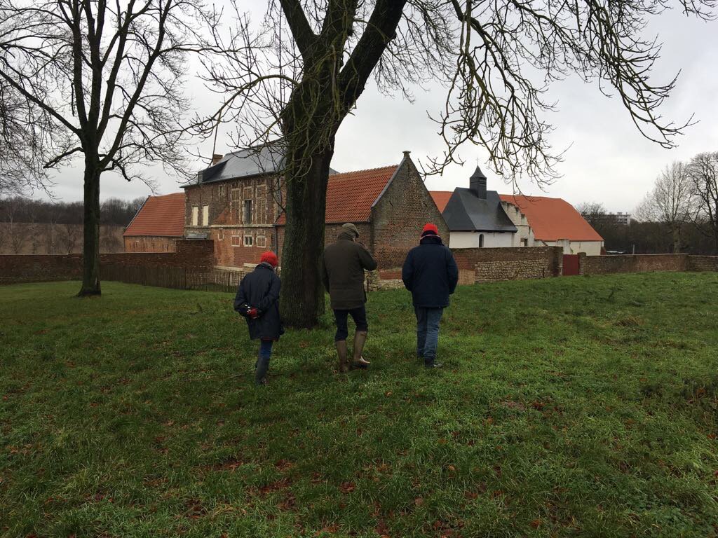 CathHumphrys's tweet image. Walking in the grounds at @LandmarkTrust #Hougoumont all feeling rather sombre #Waterloo