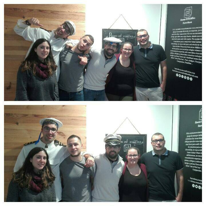RoomRiddlesBCN's tweet photo. Felicidades a los nuevos capitanes del puerto que lograron escapar de la habitación con tiempo ! 🚢😄 https://t.co/xUtl2Joau5