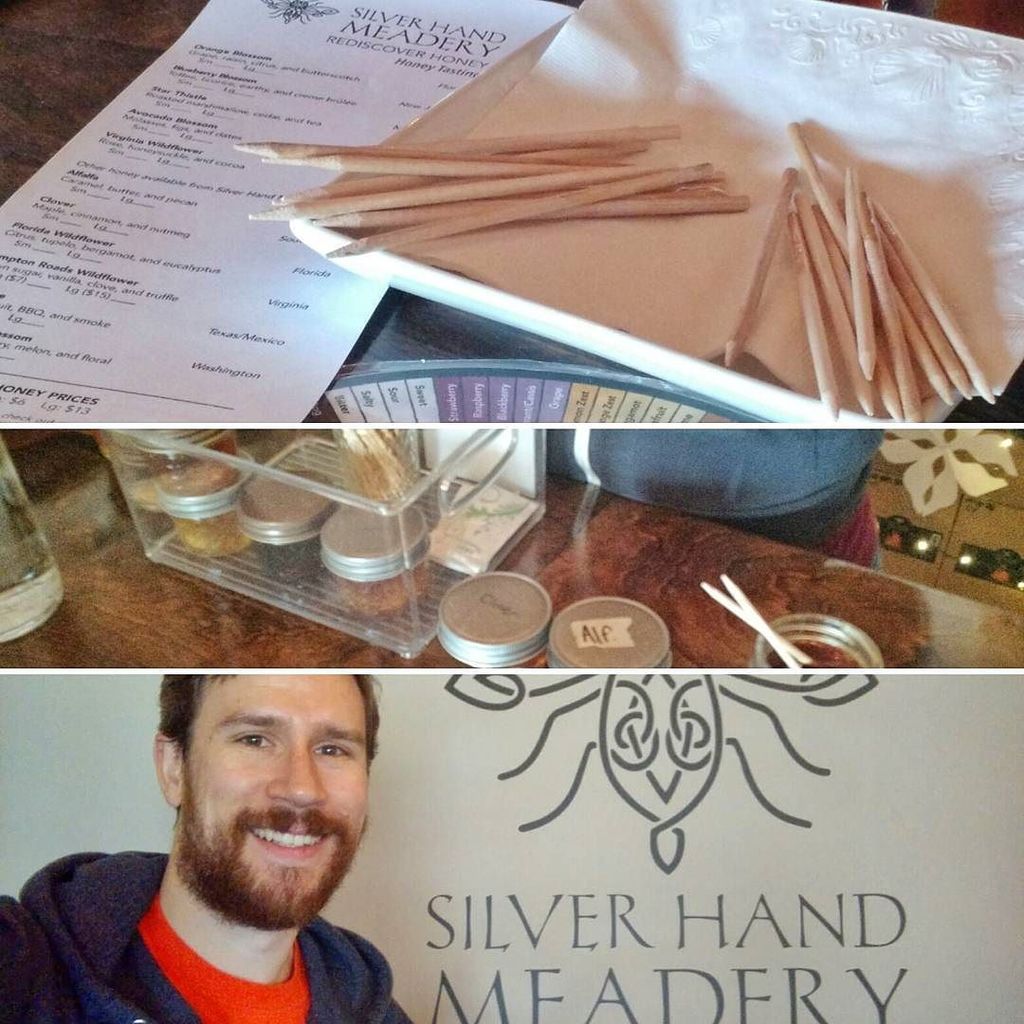 Weekend meadery tour's first stop @silverhandmeadery. Come for the #mead and stay for the honey tasting.