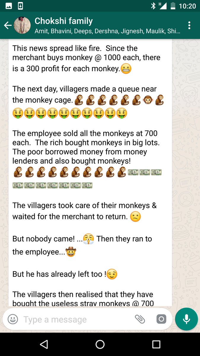 meanwhile, [in my ongoing family WhatsApp share series;)], bitcoin has hit  the India cousins group: