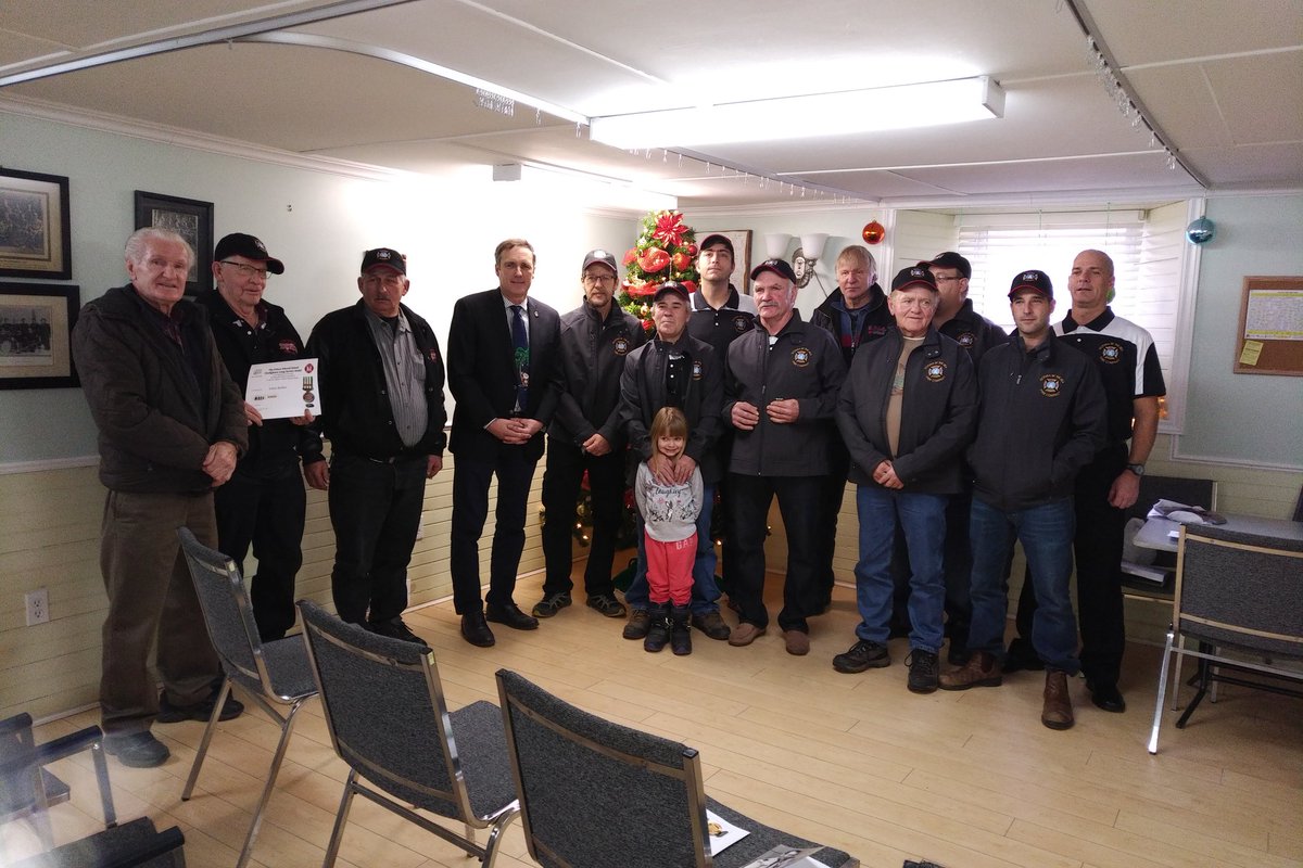 JamieDFox's tweet photo. Very proud to present long service medals to the members of the Victoria  Fire Dept this afternoon. https://t.co/1TeDasIqi9