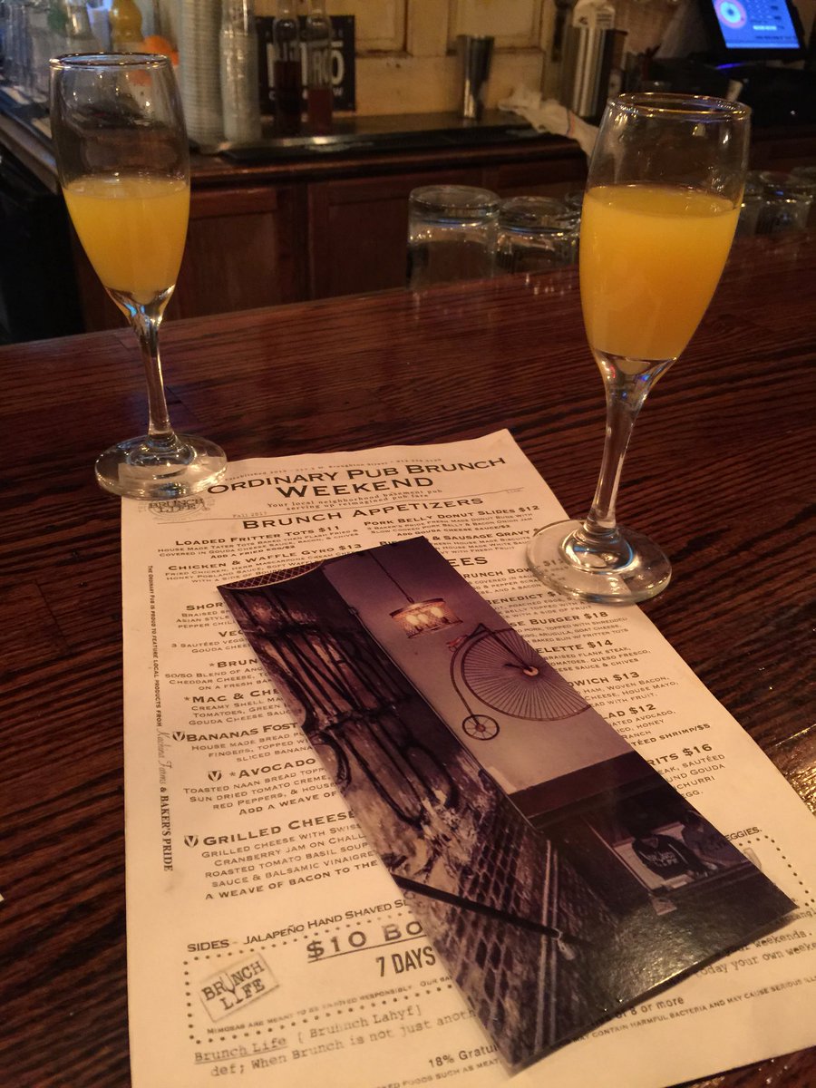 n00blet's tweet photo. Always a wonderful start to the weekend when you have unlimited mimosas at the @OrdinaryPub https://t.co/bZfCDZPBmw