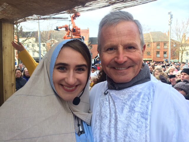 peter_levy's tweet photo. Thanks to everyone who turned out to support the live nativity, I think only In Hull could you do this, brilliant. 
With Mary... https://t.co/EiJ5Qm7QJO