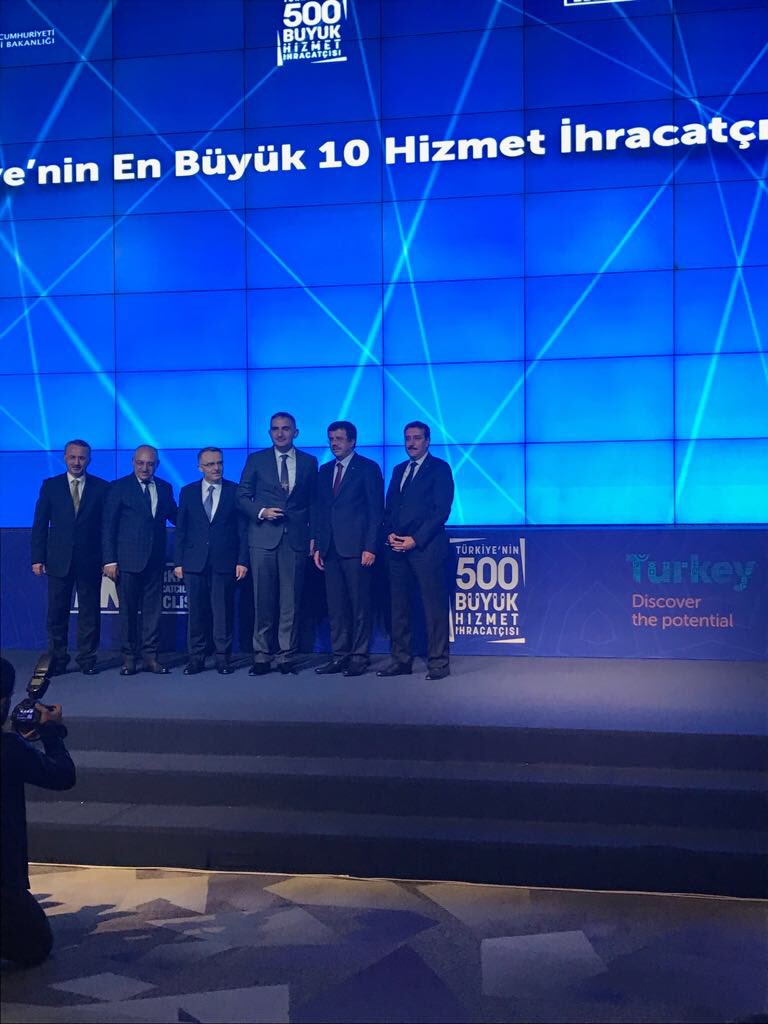 Atlasglobal Türkiye’nin en büyük hizmet ihracatı yapan şirketleri arasında 9. oldu.