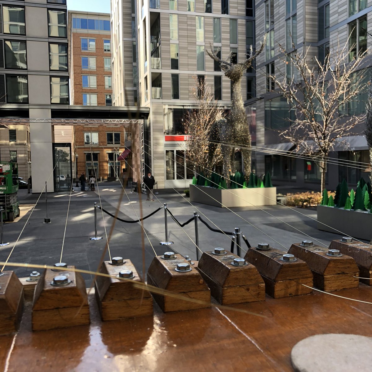 CityCenterDC's tweet photo. The Earth Harp is ready! It’s going to be a beautiful evening in The Plaza at CityCenter. Stop by from 4pm-8pm for an incredible performance by William Close. #CityCenterDC #CCDCHolidays #EarthHarp #WashingtonDC #MyDCCool #LiveMusic #WilliamClose https://t.co/bXrFvbIuv5