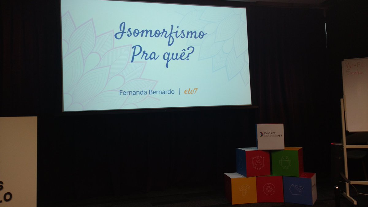 fembernardo's tweet photo. Já já é a minha palestra aqui no #DevFestSP17 https://t.co/DVV1pCjKfp