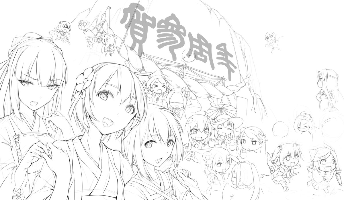 幽界之門三周年賀圖進行中\0.0/ 