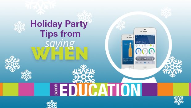 camhEdu's tweet photo. 'Tis the season! Enjoy the festivities, but stay in control. Here are our #HolidayParty tips and strategies from our #SayingWhenApp to help keep your drinking in check: https://t.co/D9BuueJJzY. #HappyHolidays! https://t.co/RZOmu8aAU9