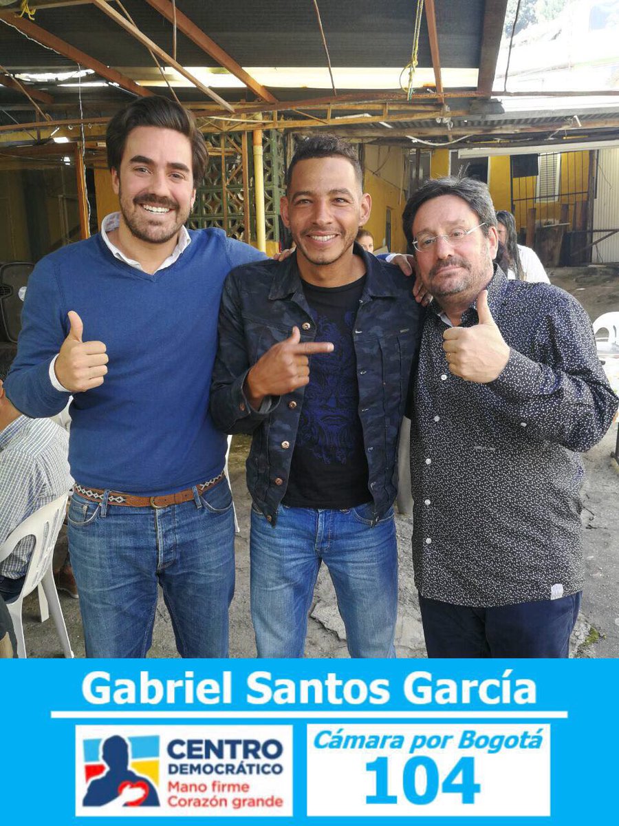 Hoy nos unimos a la causa de un cardenal más. Con él trabajaremos por el deporte y la juventud, por eso yo voto por  <a href="/GabrielSantosCD/">Gabriel Santos</a> la cámara de representantes por BOGOTÁ  <a href="/CeDemocratico/">Centro Democrático</a> #104