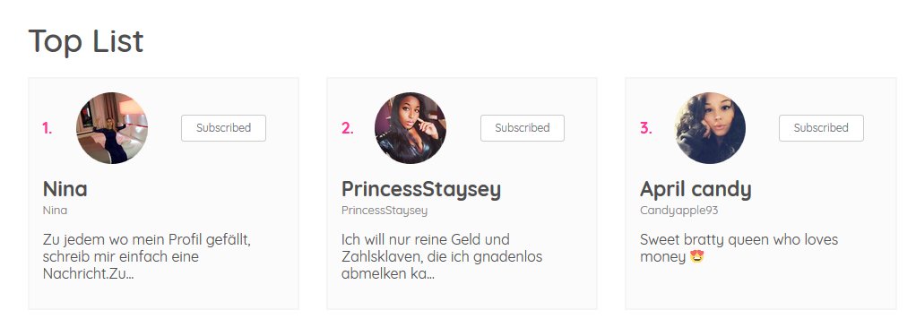 FINmessage's tweet photo. Take a look for our December Contest and Win up to $200 - our Top 3 right now!

1️⃣Nina🥇 
2️⃣Princess Staysey🥇
3️⃣April Candy @CandyApril92🥇

#findom #findomcontest #FINmessage #FINdomme #FINme #FINancialdomination 
@DirkHooper @FinDommes @RT_Pig @RTsubby @underdeskloser https://t.co/8K2pvKWVSS