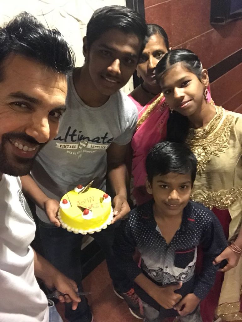 Happy birthday John abraham bhai
with my family celebrate 
