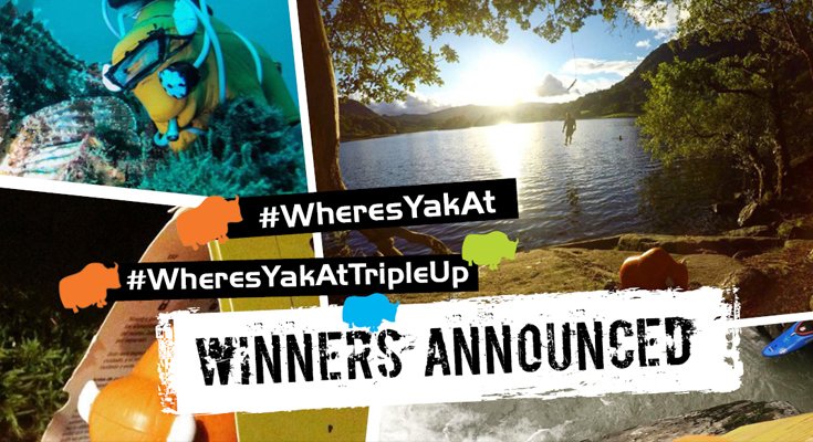 Yak_Adventure's tweet photo. HUGE NEWS - WINNERS ANNOUNCED! Head over to our @facebook page to find out who has been crowned victorious is this year's #WheresYakAt and #WheresYakAtTripleUp competitions to WIN up to £1000 worth of Yak adventure gear! #AdventureAwaits https://t.co/p5T13cxBjH