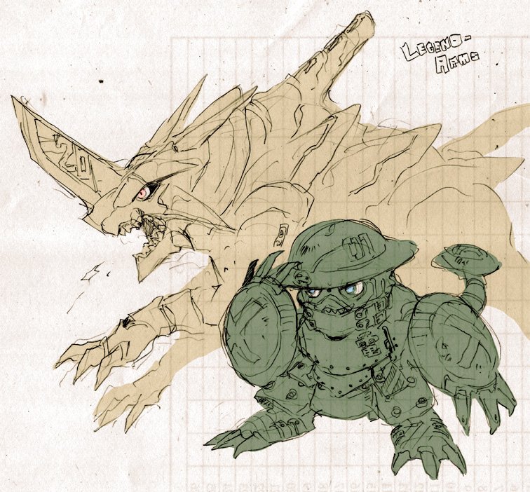 Garmmy A Tuwita Also Doodle Of The New Legend Arms Digimon T Co 6v1eqeqhus Tuwita