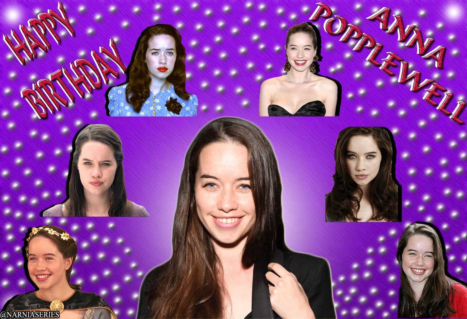 Happy Birthday to our, Queen Susan Pevensie the Gentle, Anna Popplewell!            
