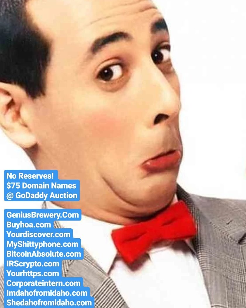 FreeKushner's tweet image. No Reserves $75 Domain Names for Sale @ GoDaddy Auction. Start your new business with a great domain name.