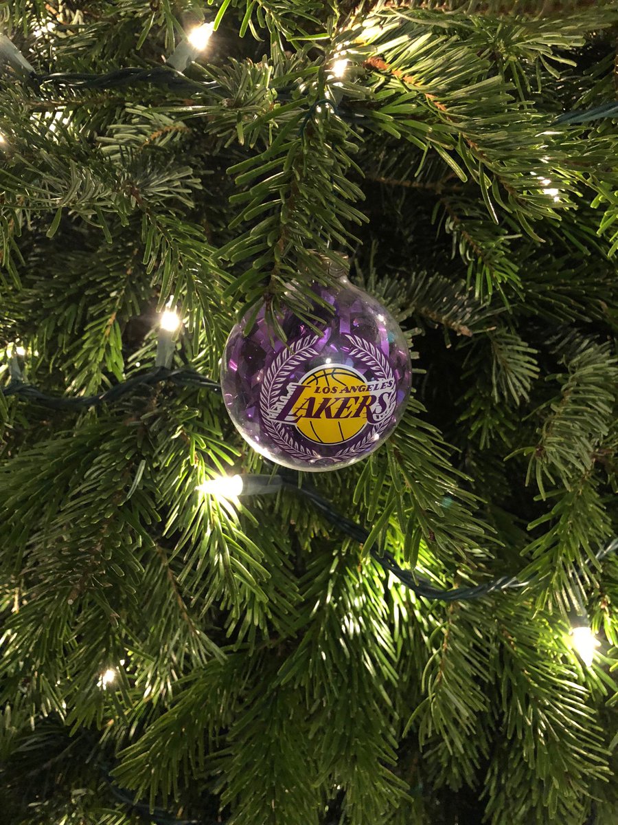 Trevor Lane On Twitter Doing Some Christmas Decorating Today First Ornament On The Tree Is A Must Have Lakers