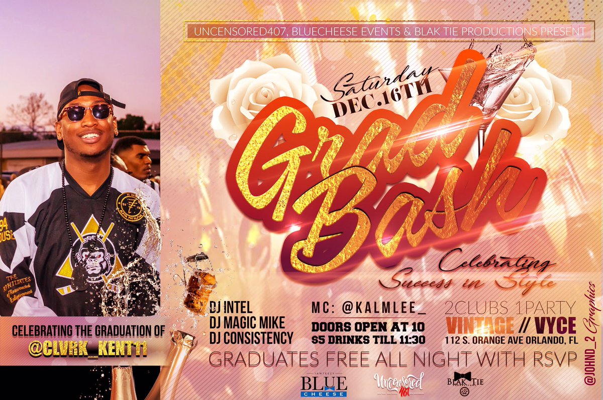 Humbly_Bald's tweet image. 🗣Calling all grads, we are celebrating you! Join us at vintage/vyce this Saturday for #GradBash2k17
