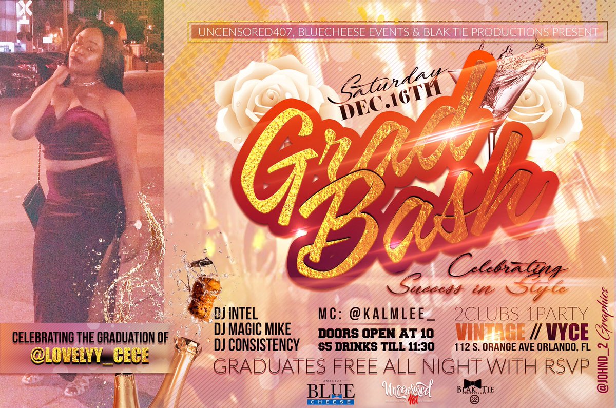 Humbly_Bald's tweet image. 🗣Calling all grads, we are celebrating you! Join us at vintage/vyce this Saturday for #GradBash2k17