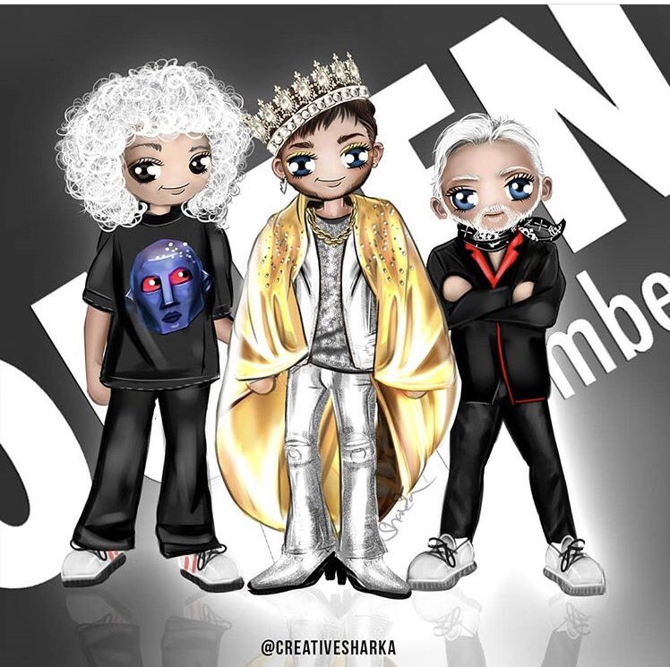 BombDizzled's tweet image. OMG I hope @DrBrianMay @adamlambert and @OfficialRMT see this cos it is SOOOOO ADORABLE @creativesharka 😍😍