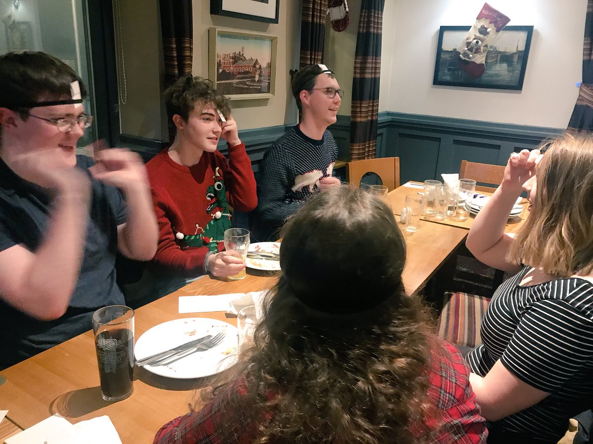 WireYoungLabour's tweet photo. Labour themed “Who am I” in full swing at our #Xmas social - kudos to @TimGalsworthy for making 👌 https://t.co/0jCiwnRMis