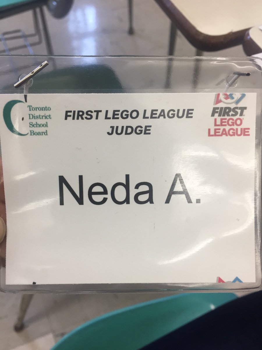 neda_allahyar's tweet photo. Loving the experience of being a core values judge at the @firstlegoleague! @schan_tdsb #igniteexploreinspire @LC3_TDSB @TDSB_STEM @AnnikaPint https://t.co/HNPOBJXwiL