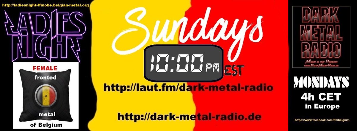 FFMoBe's tweet photo. new showtime for the #LadiesNight @FFMoBe: Sundays 10pm EST on @DarkMetalRadio  https://t.co/vGzUrw3heQ https://t.co/cnwTsOm4m9 https://t.co/7vB4eCA8NN