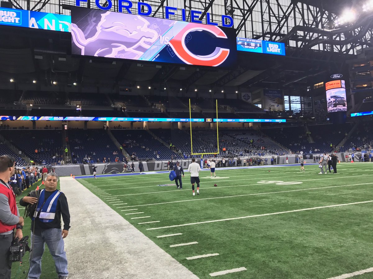 No problem finding cheap tickets with all the empty seats at Ford Field for Chicago Vs Detroit