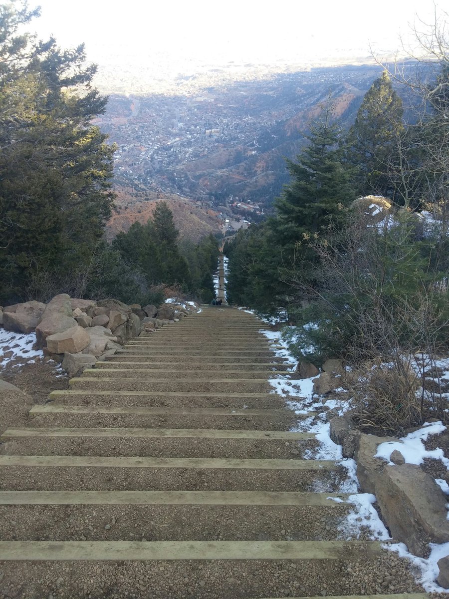 LailahCougar's tweet photo. Manitou incline in 38 minutes and 4 mile run back. *pantpant* #transandfit https://t.co/E9yb4pDRPl