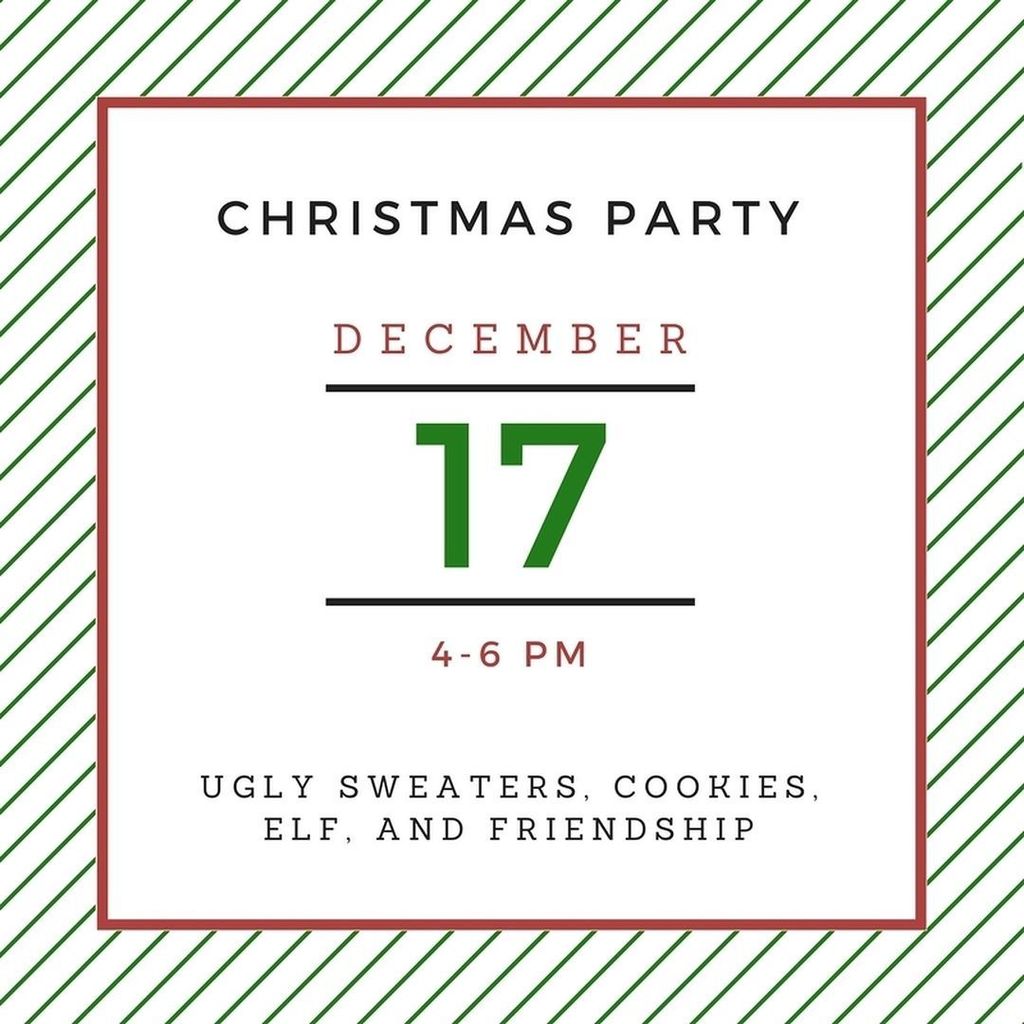 ACFstudentsFP's tweet photo. christmas party tomorrow!!! bring a wrapped gift, a snack to share, and WEAR A CHRISTMAS OUTFIT FOR COMPETITION YAY https://t.co/8caRFhHvEL https://t.co/9ygE0wXnc3