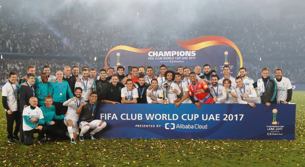 Casemiro's tweet image. ¡¡ C A M P E O N E S !! #HalaMadrid #ClubWC #RMCWC 🇧🇷🇧🇷